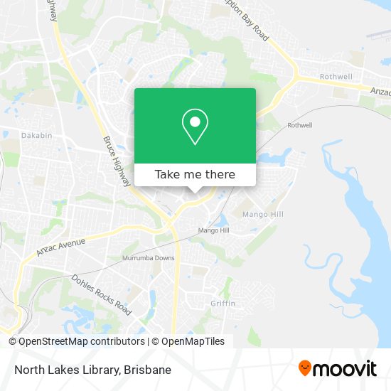 North Lakes Library map
