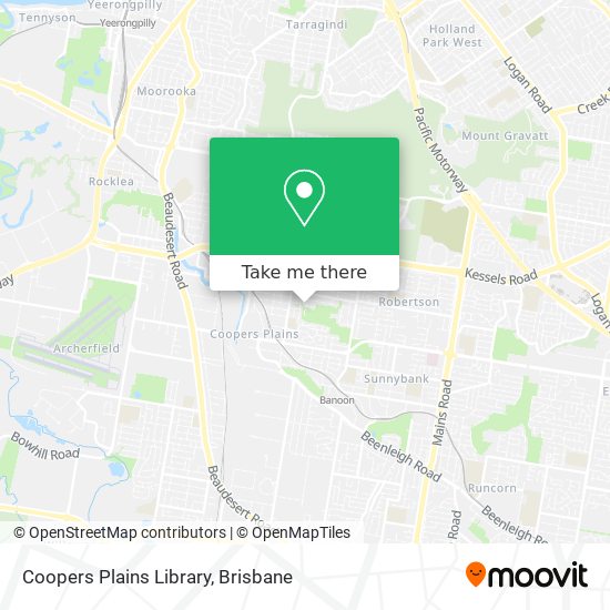Coopers Plains Library map