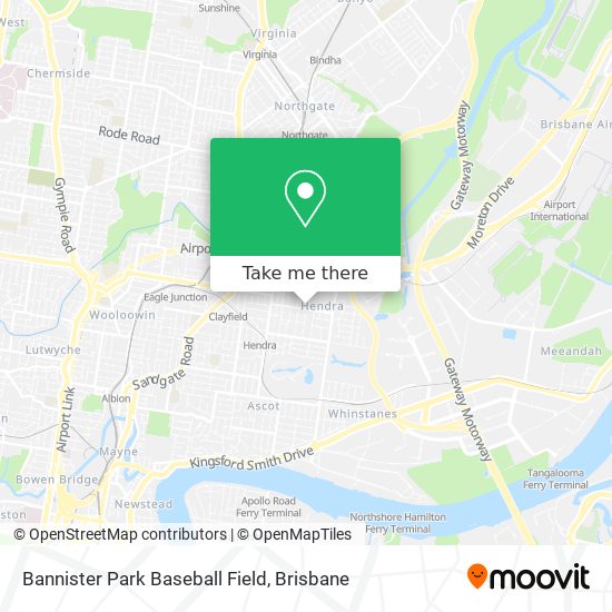 Bannister Park Baseball Field map