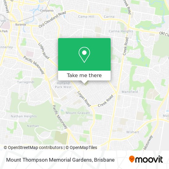 Mount Thompson Memorial Gardens map