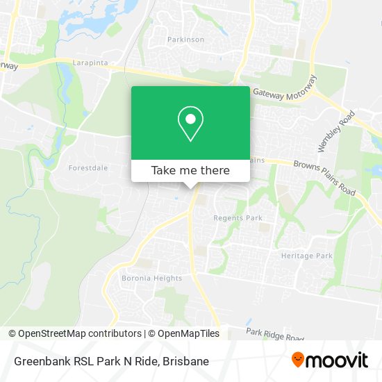 Greenbank RSL Park N Ride map