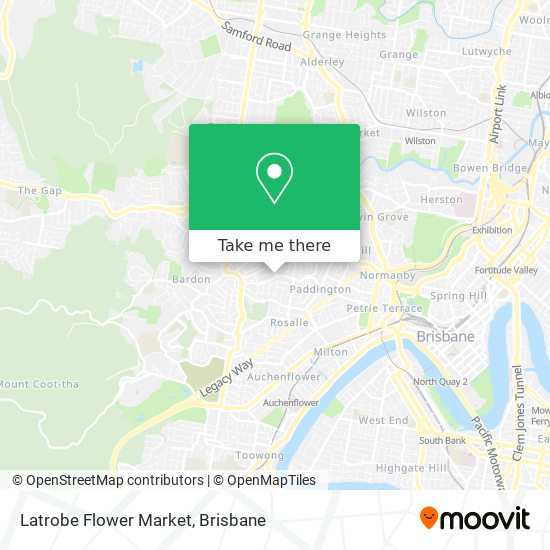 Latrobe Flower Market map