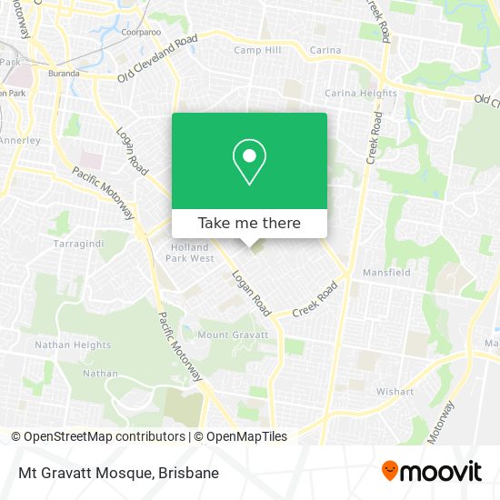 Mt Gravatt Mosque map