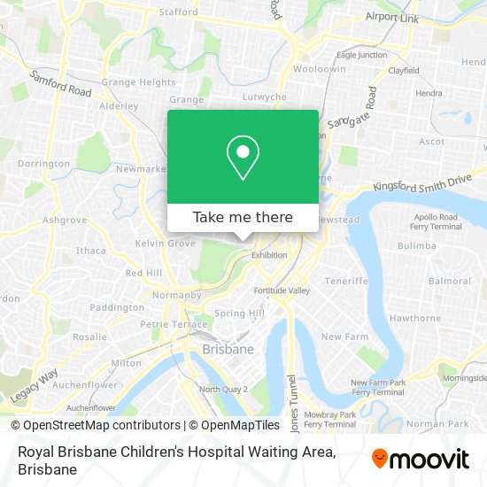 Royal Brisbane Children's Hospital Waiting Area map