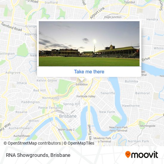 RNA Showgrounds map