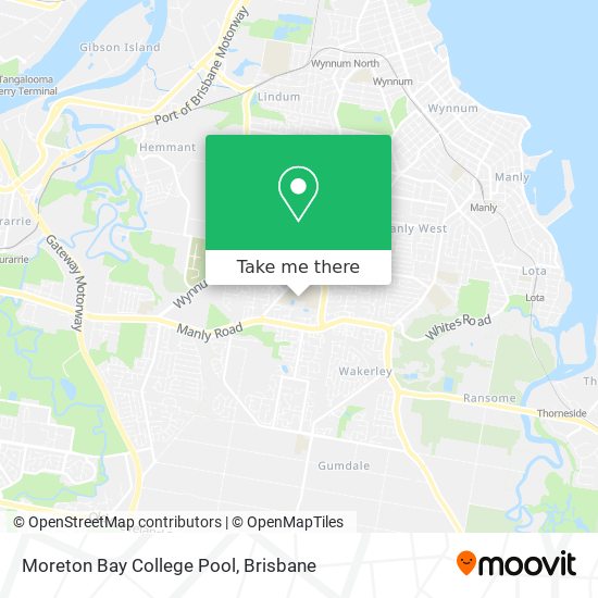 Moreton Bay College Pool map
