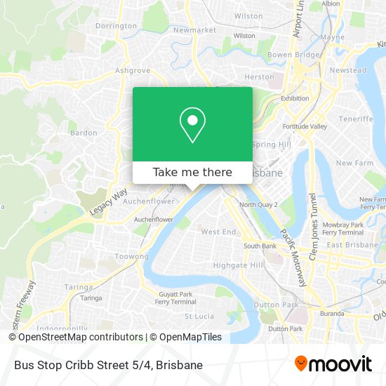 Bus Stop Cribb Street 5/4 map