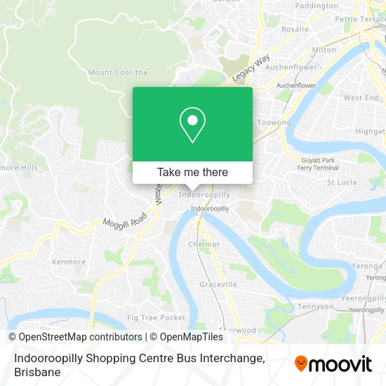 How to get to Indooroopilly Shopping Centre Bus Interchange by bus, train or ferry?