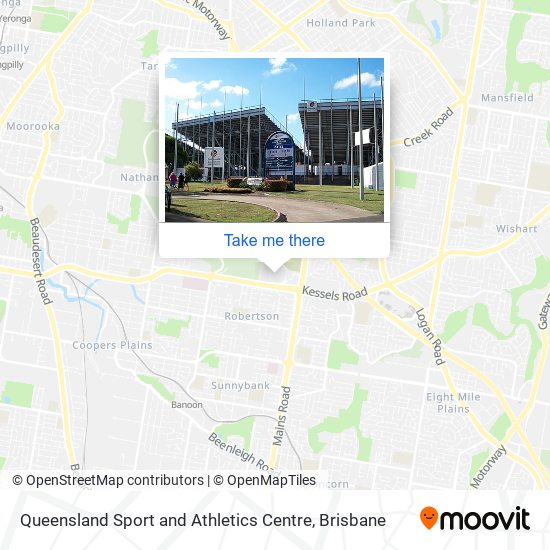 Mapa Queensland Sport and Athletics Centre