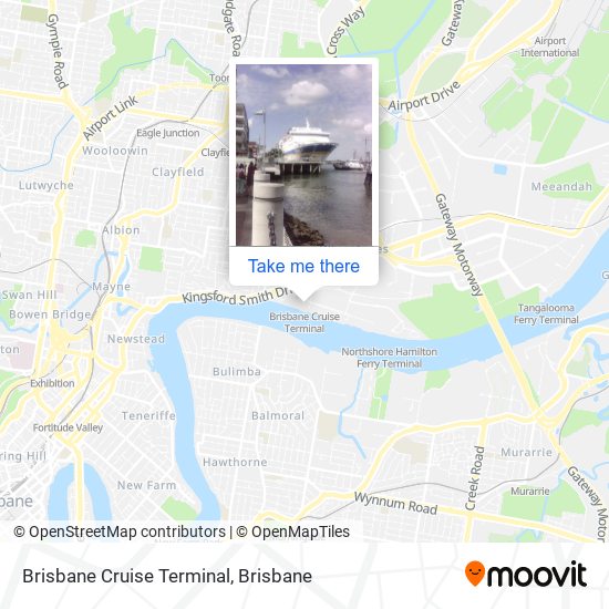 Brisbane Cruise Terminal map