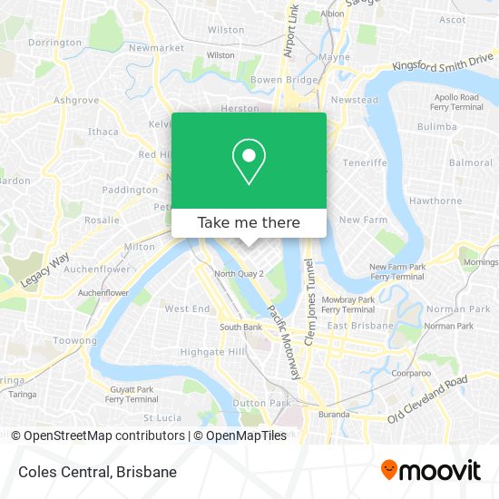 Coles Central map