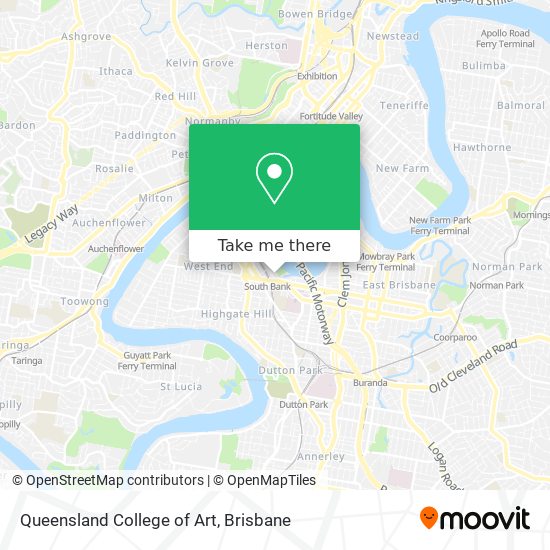 Queensland College of Art map