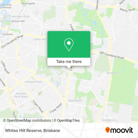 Whites Hill Reserve map