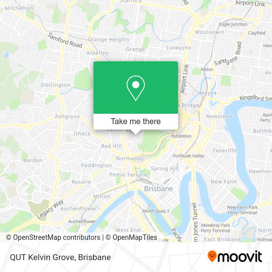 QUT Kelvin Grove map