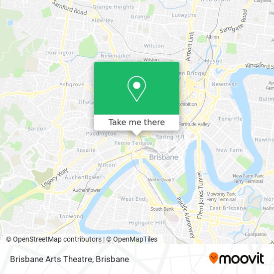 Brisbane Arts Theatre map