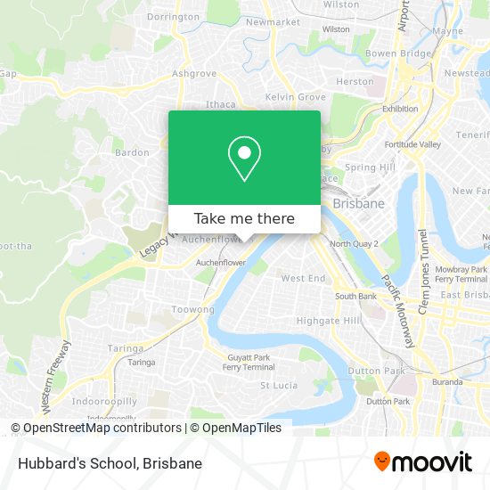 Hubbard's School map