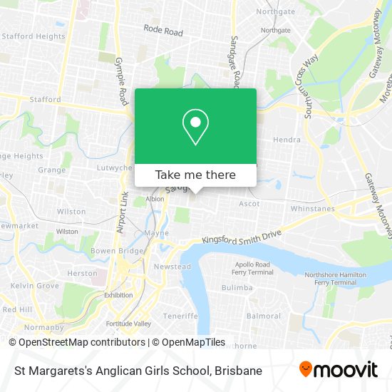 St Margarets's Anglican Girls School map