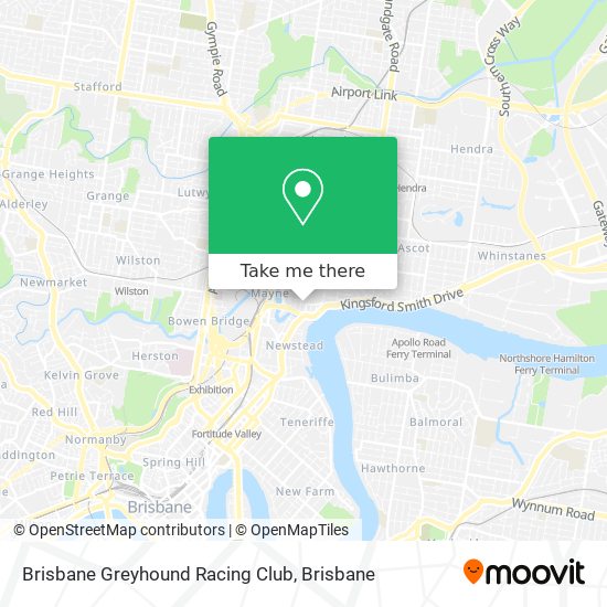 Brisbane Greyhound Racing Club map