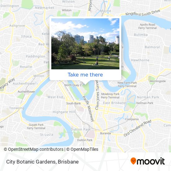 City Botanic Gardens map