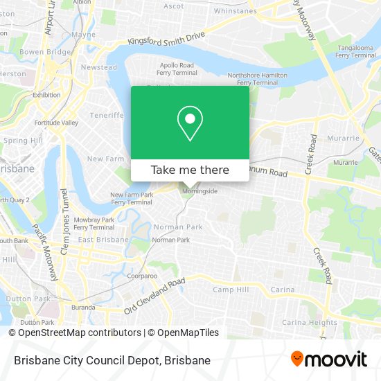 Mapa Brisbane City Council Depot