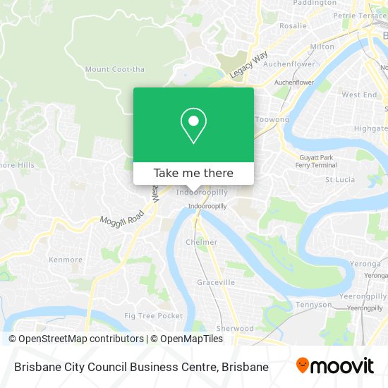 Brisbane City Council Business Centre map