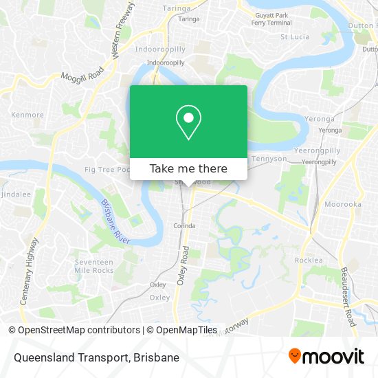 Queensland Transport map