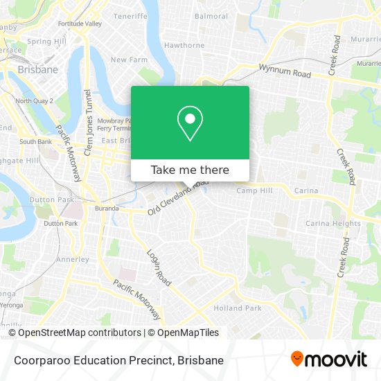 Mapa Coorparoo Education Precinct