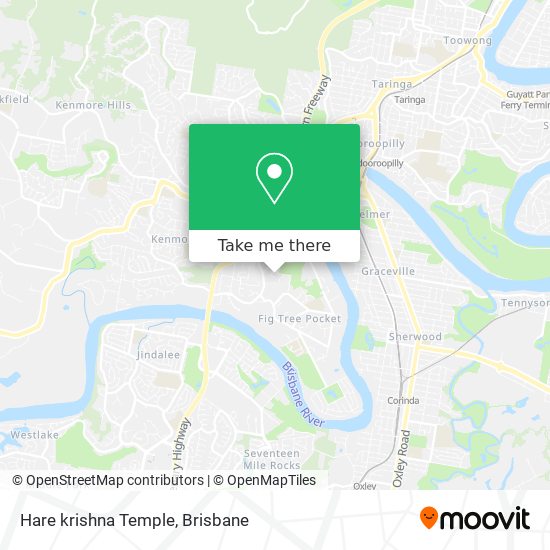 Hare krishna Temple map
