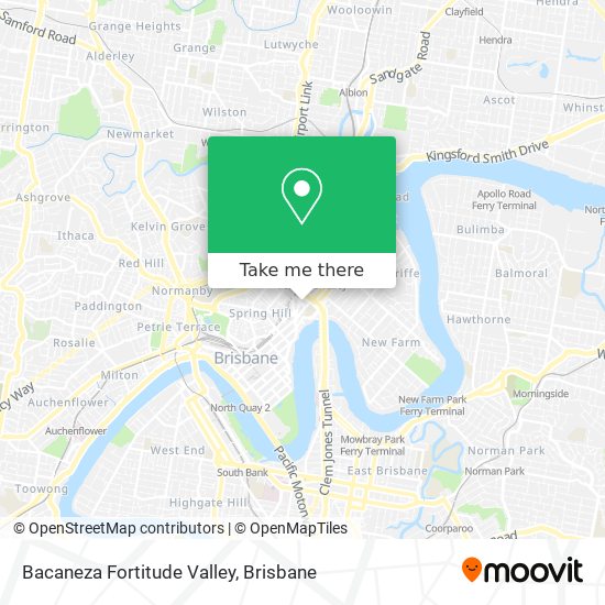 Bacaneza Fortitude Valley map
