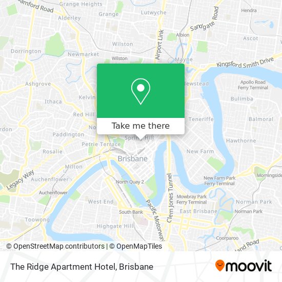 The Ridge Apartment Hotel map