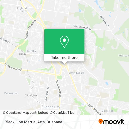 Black Lion Martial Arts map