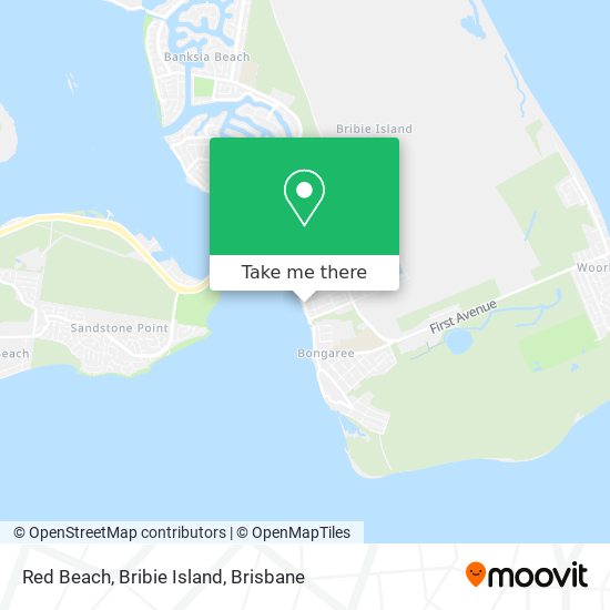 Red Beach, Bribie Island map