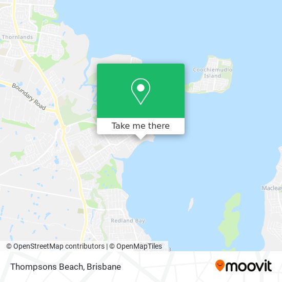 Mapa Thompsons Beach