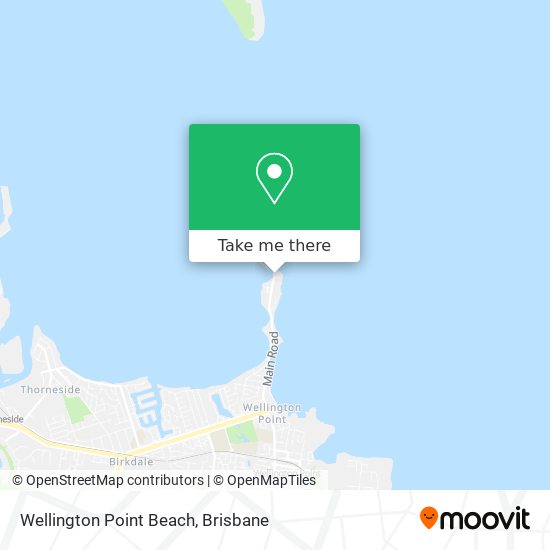 Wellington Point Beach map