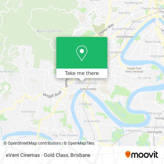 eVent Cinemas - Gold Class map