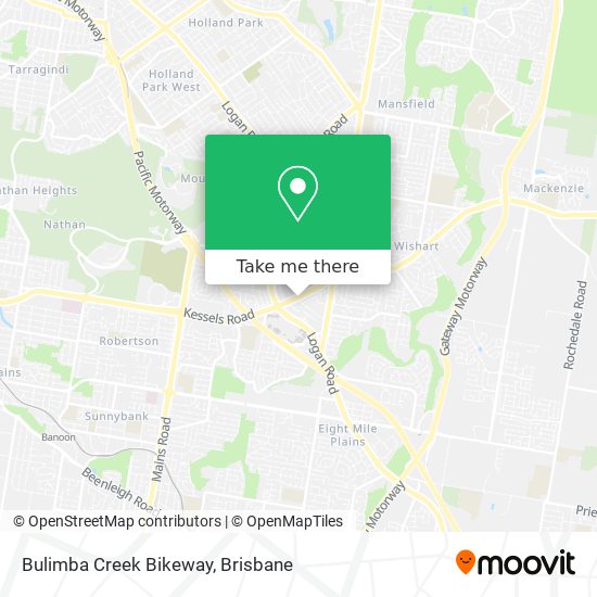 Mapa Bulimba Creek Bikeway