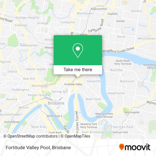 Fortitude Valley Pool map