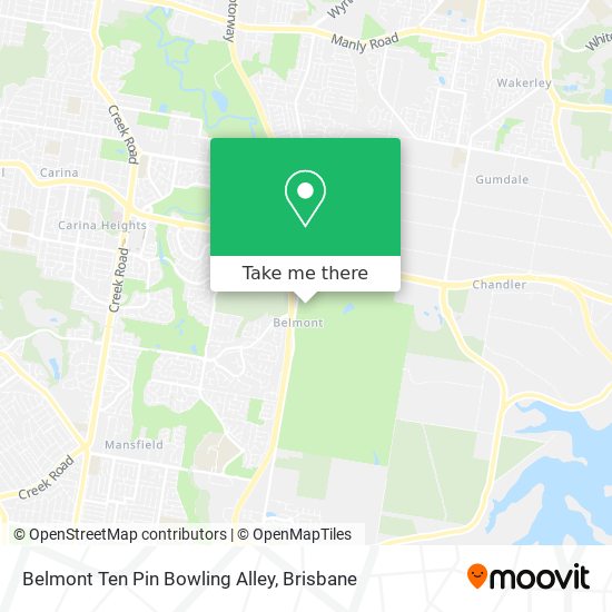 Belmont Ten Pin Bowling Alley map