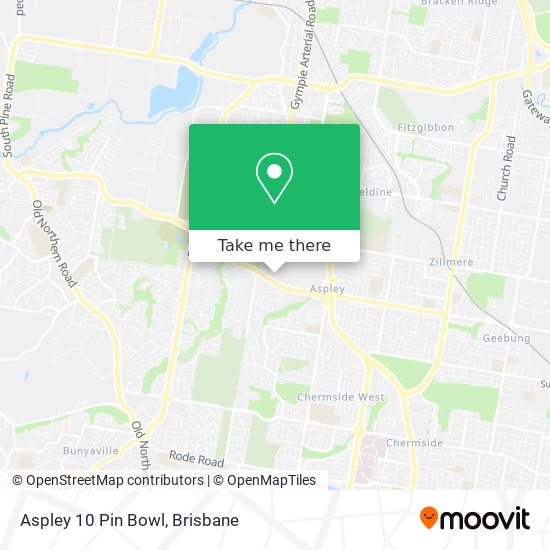 Aspley 10 Pin Bowl map
