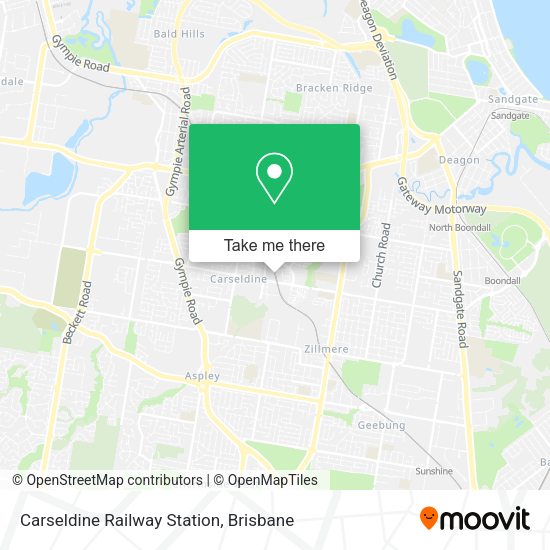 Carseldine Railway Station map