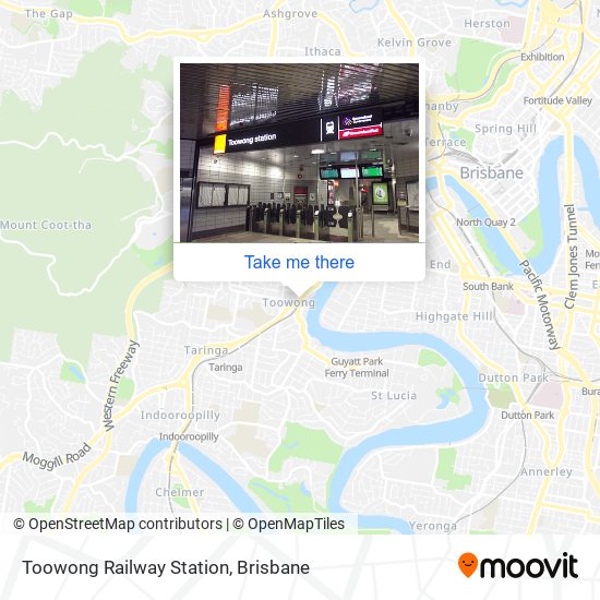 Toowong Railway Station map