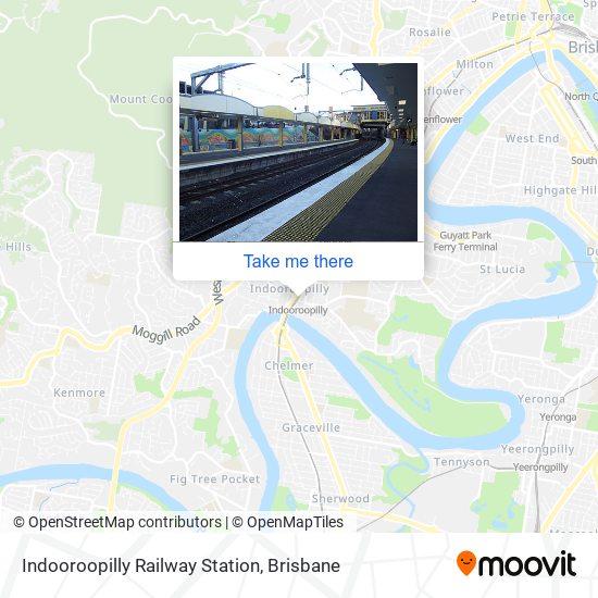 Indooroopilly Railway Station map