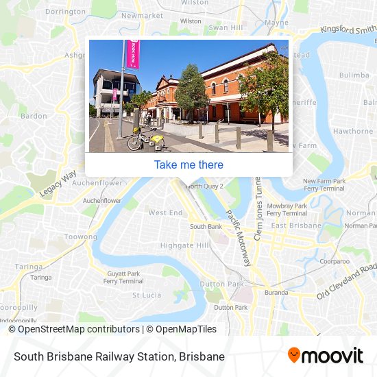South Brisbane Railway Station map