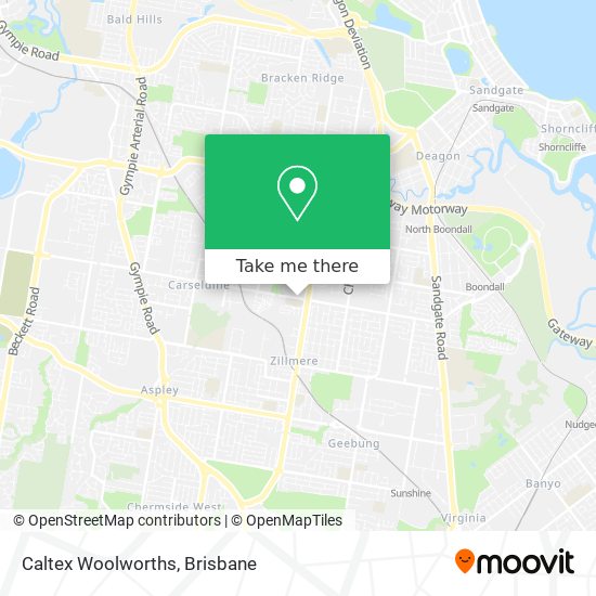 Caltex Woolworths map