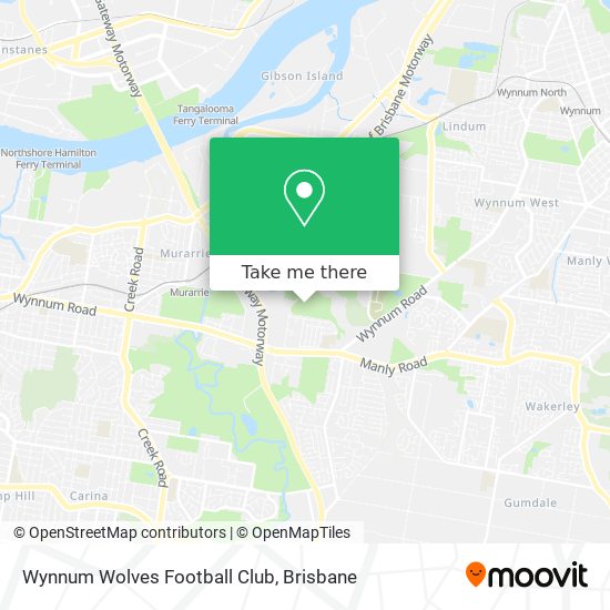 Wynnum Wolves Football Club map