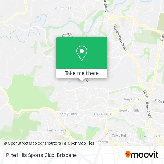 Pine Hills Sports Club map