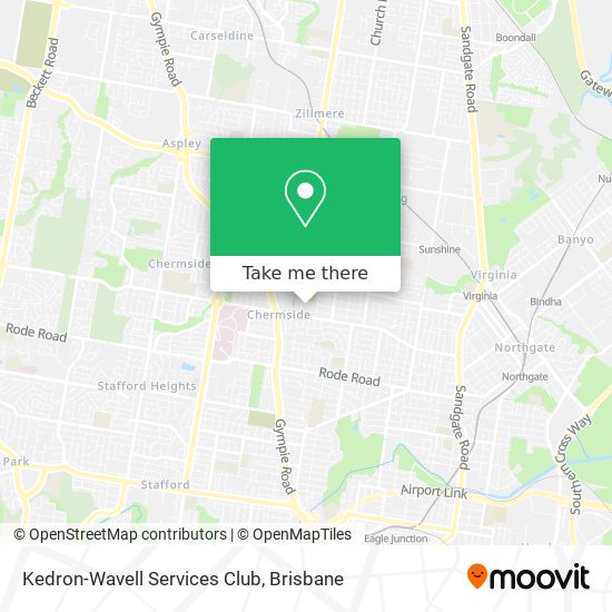 Kedron-Wavell Services Club map