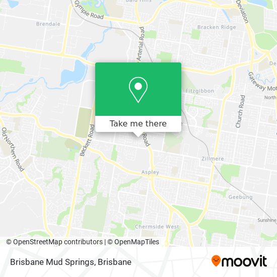 Brisbane Mud Springs map