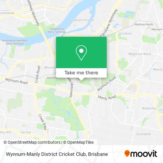 Mapa Wynnum-Manly District Cricket Club