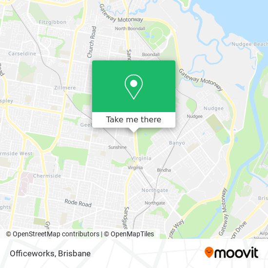 Mapa Officeworks